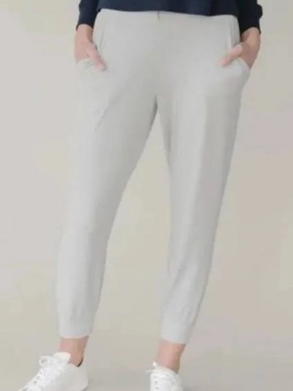 2XL Cozy Earth Women's Brushed Bamboo Joggers - Light Grey - NWT